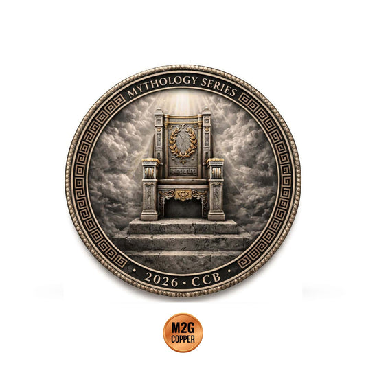 Zeus Kings of gods Colorized 5 oz .999 Copper