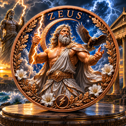 2026 Greek Mythology Series Zeus 5 oz High-Relief Color Coin