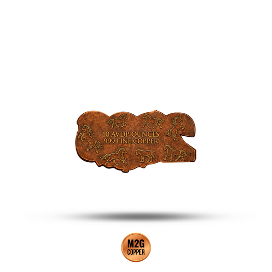 2026 Year of the Horse | 10 oz Colorized Shaped Copper Medal