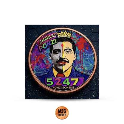 Charles Ponzi Series 5oz Copper Round