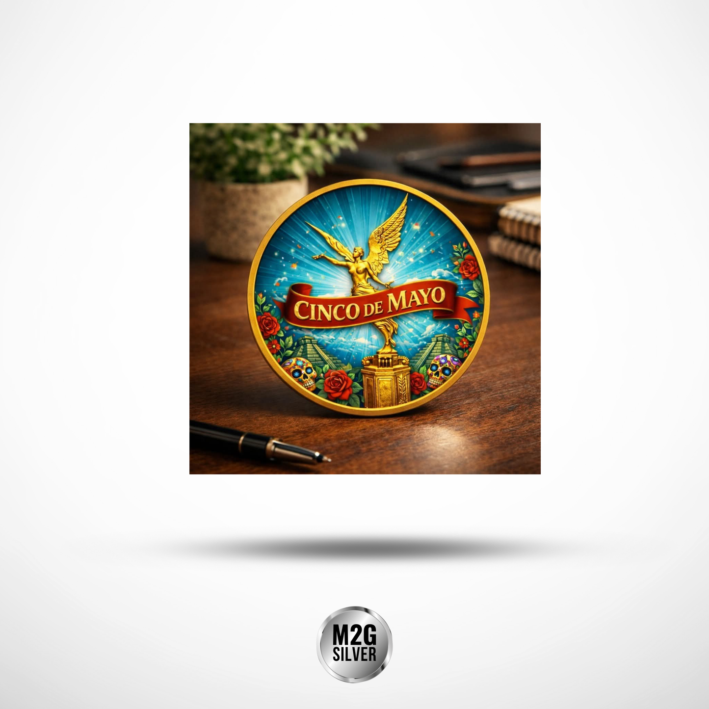 Mexico Libertad Colorized Cinco De Mayo .999 Silver Coin