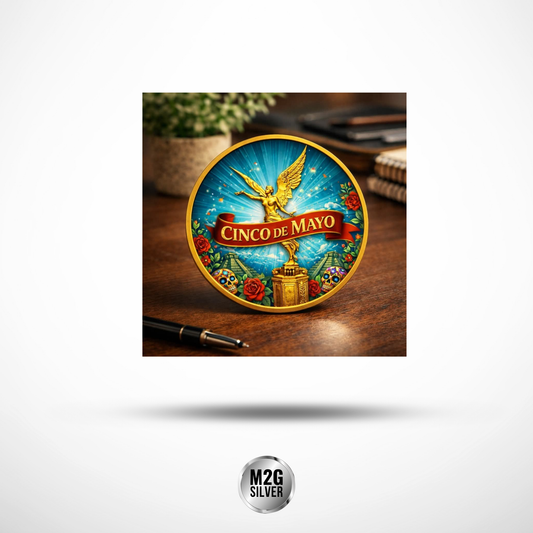 Mexico Libertad Colorized Cinco De Mayo .999 Silver Coin