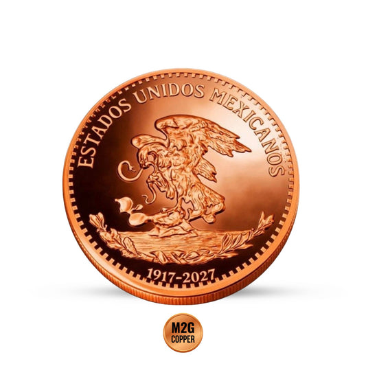 Mexico 20 Pesos 110 Year Anniversary 5 oz Copper Medal