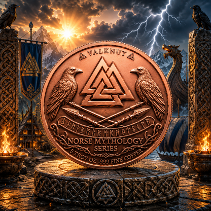 2026 Nordic Mythology Series Thor 5 oz Color High-Relief Cross UV 3D