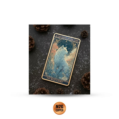 The Wild's Spirit Wolf  10 oz Copper Colorized Bar