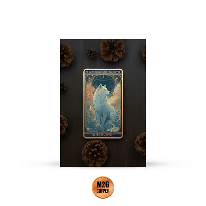 The Wild's Spirit Wolf  10 oz Copper Colorized Bar