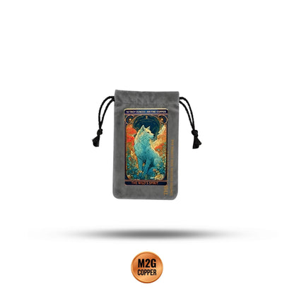 The Wild's Spirit Wolf  10 oz Copper Colorized Bar