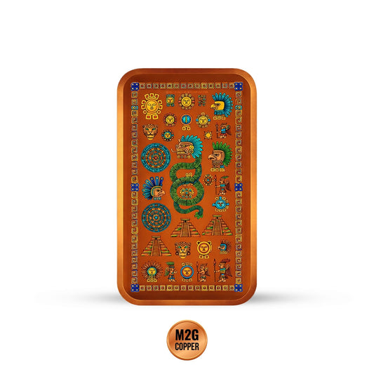 Warrior of Quetzalcoatl Colorized 1 oz Copper