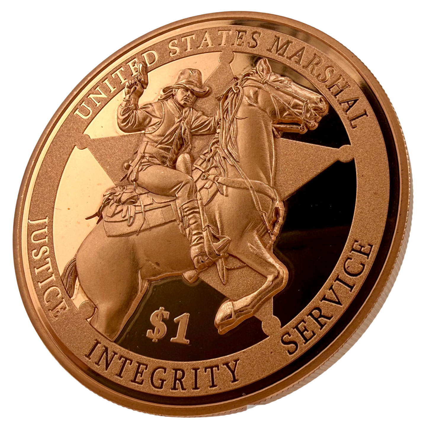 2026 Liberia U.S. Marshal Service HR Proof 5 oz Copper Coin