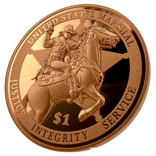 2026 Liberia U.S. Marshal Service HR Proof 5 oz Copper Coin
