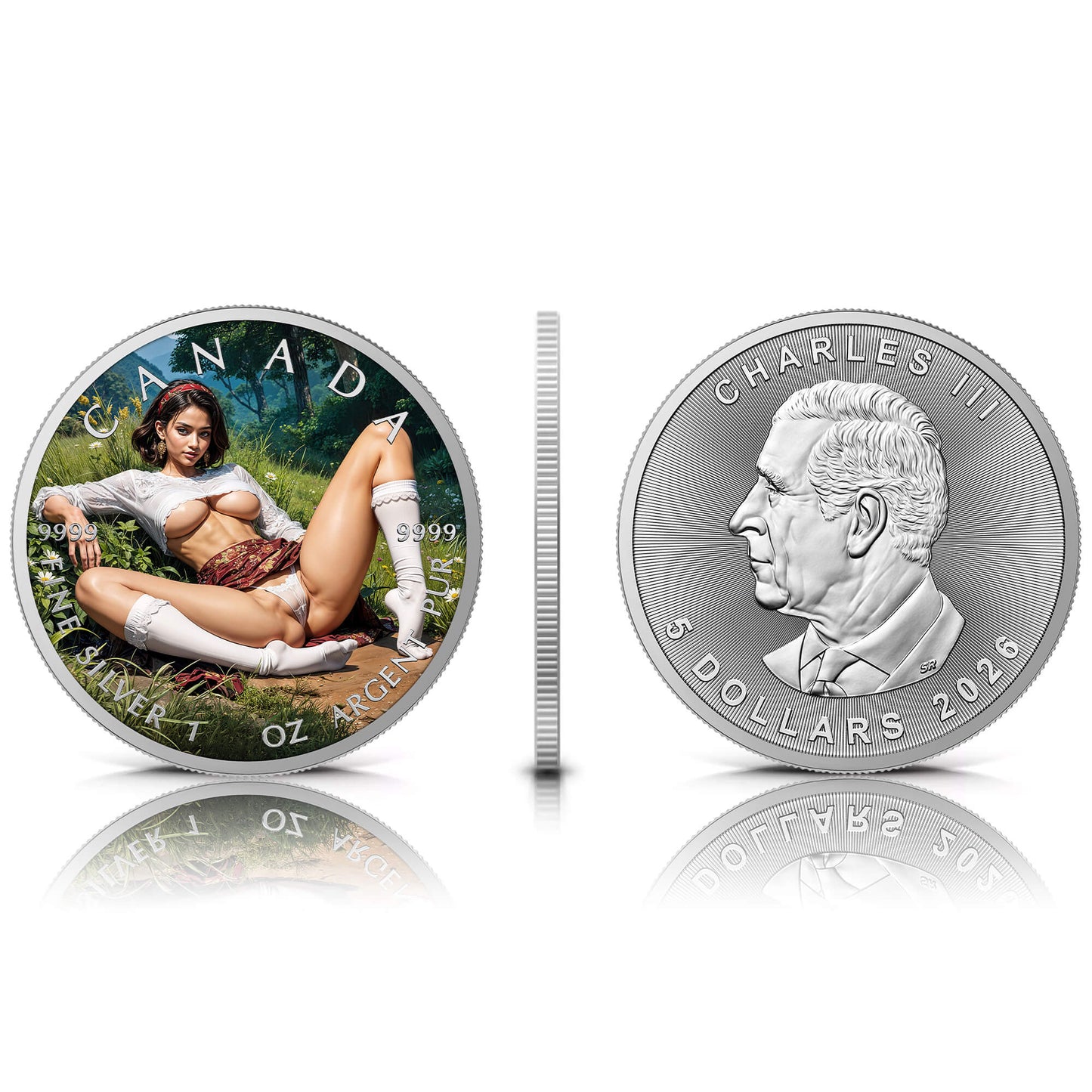 2026 Canada Maple Leaf Goodbye Spring Edition 1 oz Silver Coin