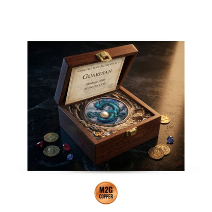 Guardian Dragon & Pearl 1 Kilo .999 Fine Copper