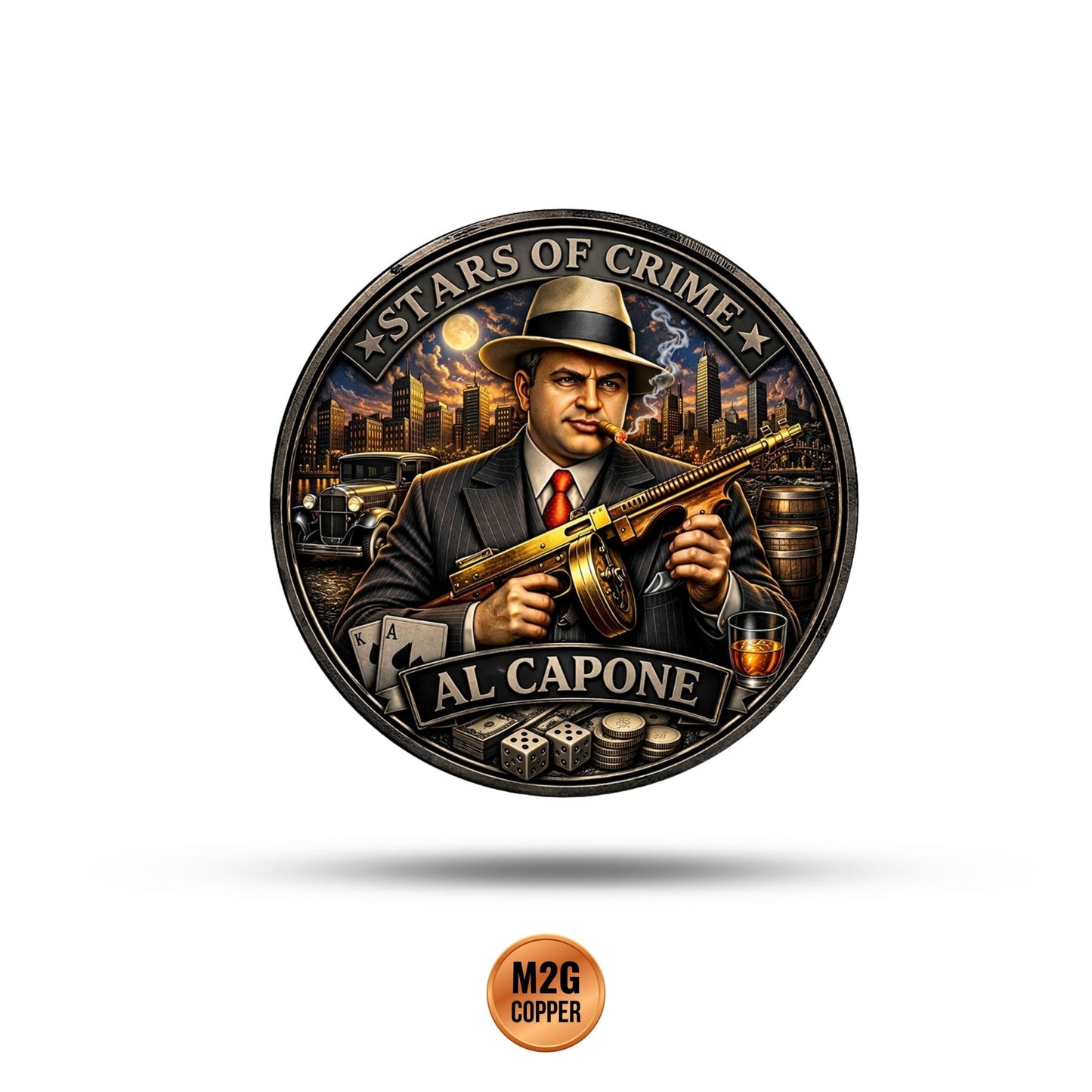 AL CAPONE Stars of Crime 1 Oz Copper Round Czech Republic 2026