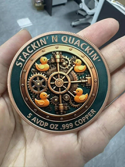 Quackens Treasure .999 5oz Copper Round