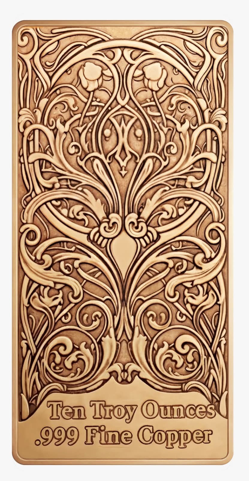 Tarot Card: XIII Death Colorized 10 oz Copper Bar