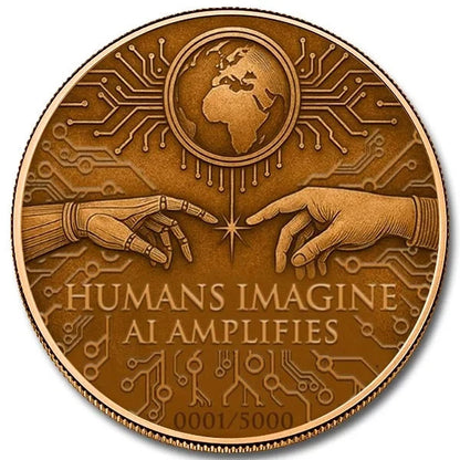 Amplified Imagination 5 oz Colorized Copper Round (New in Capsule)