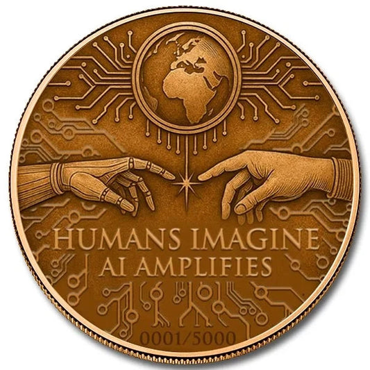 Amplified Imagination 5 oz Colorized Copper Round (New in Capsule)
