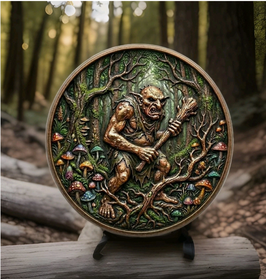 5 oz Copper Round – The Troll (2026) | Limited Mintage 1,000 | UV Reactive