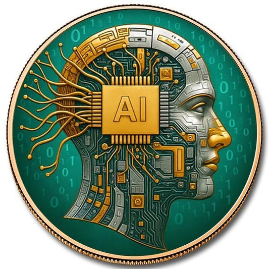 Amplified Imagination 5 oz Colorized Copper Round (New in Capsule)