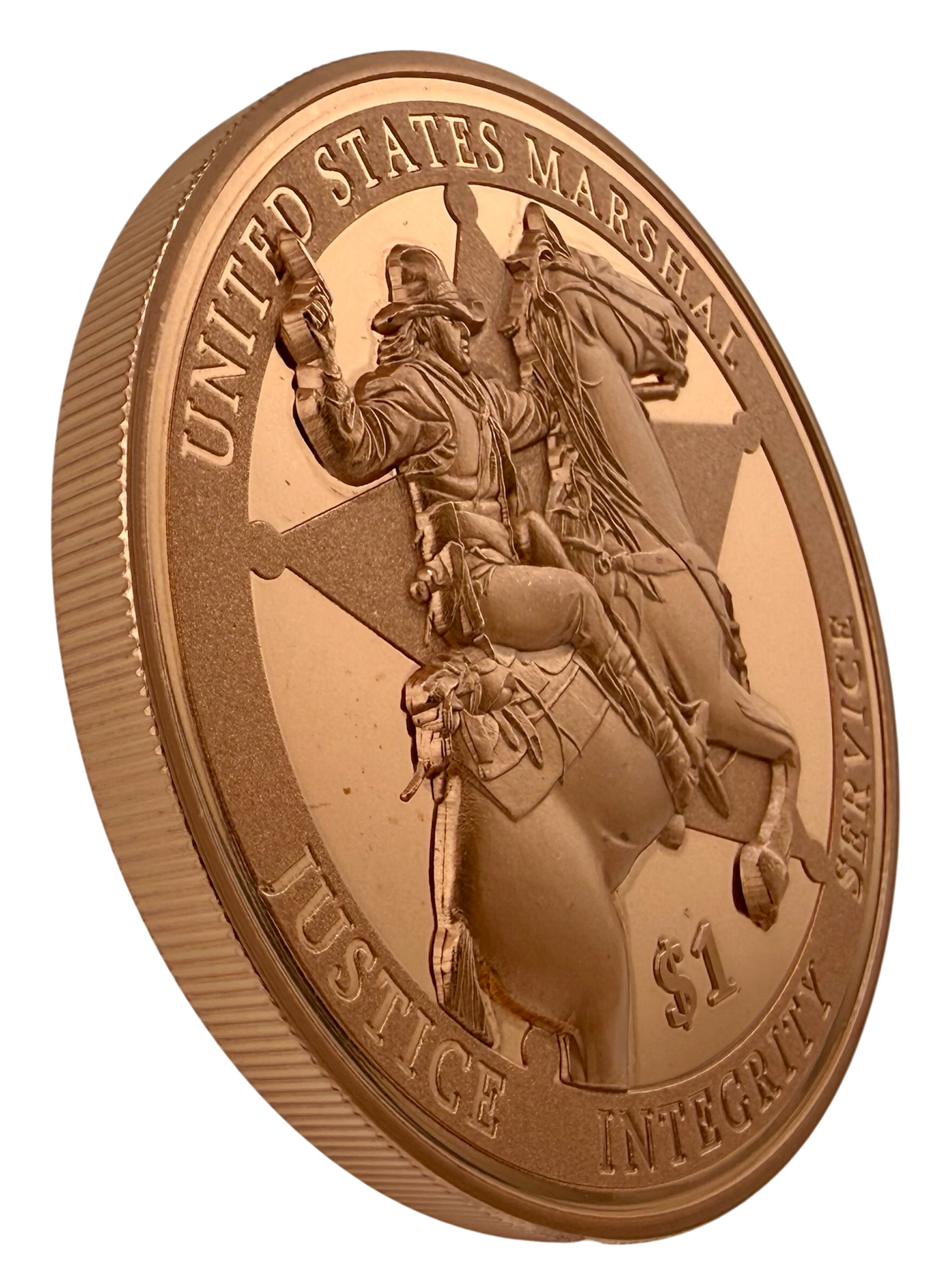 2026 Liberia U.S. Marshal Service HR Proof 5 oz Copper Coin