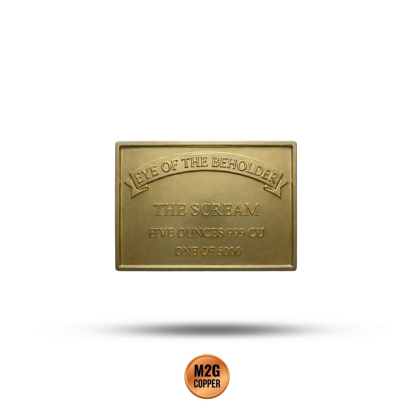 Eye of the Beholder - The Scream Gold Gilt 5 oz Copper Medal