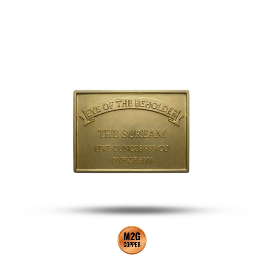 Eye of the Beholder - The Scream Gold Gilt 5 oz Copper Medal
