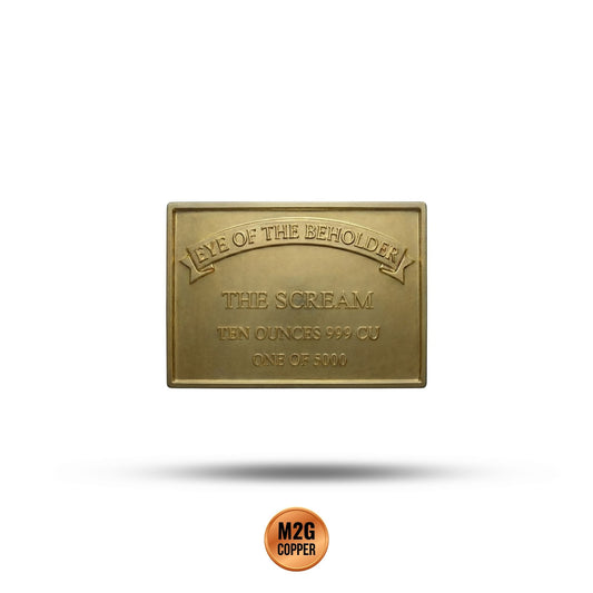 Eye of the Beholder - The Scream Gold Gilt 10 oz Copper Medal