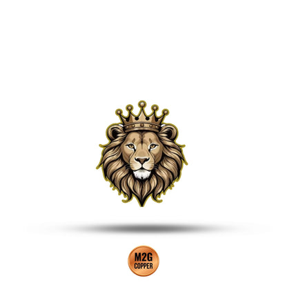 King of the Jungle Colorized Shaped 1 oz Copper Medal