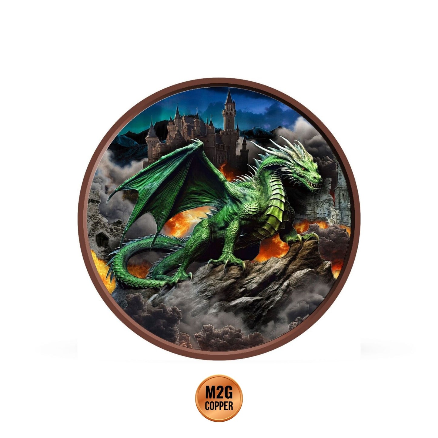 Cameroon Emerald Dragon HR 1 Kilo Copper Coin