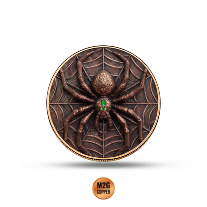 Spider 5 oz Glow in the Dark Copper Round (New in Capsule)