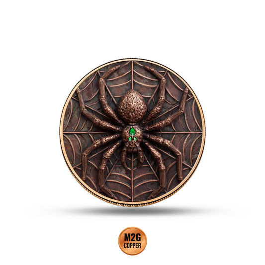Spider 5 oz Glow in the Dark Copper Round (New in Capsule)