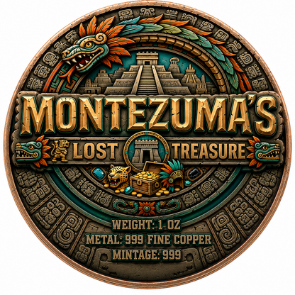 1 oz Montezuma’s Lost Treasure .999 Copper