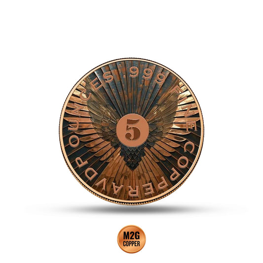 Phoenix Rising 5 oz Colorized Copper Round (New in Capsule)