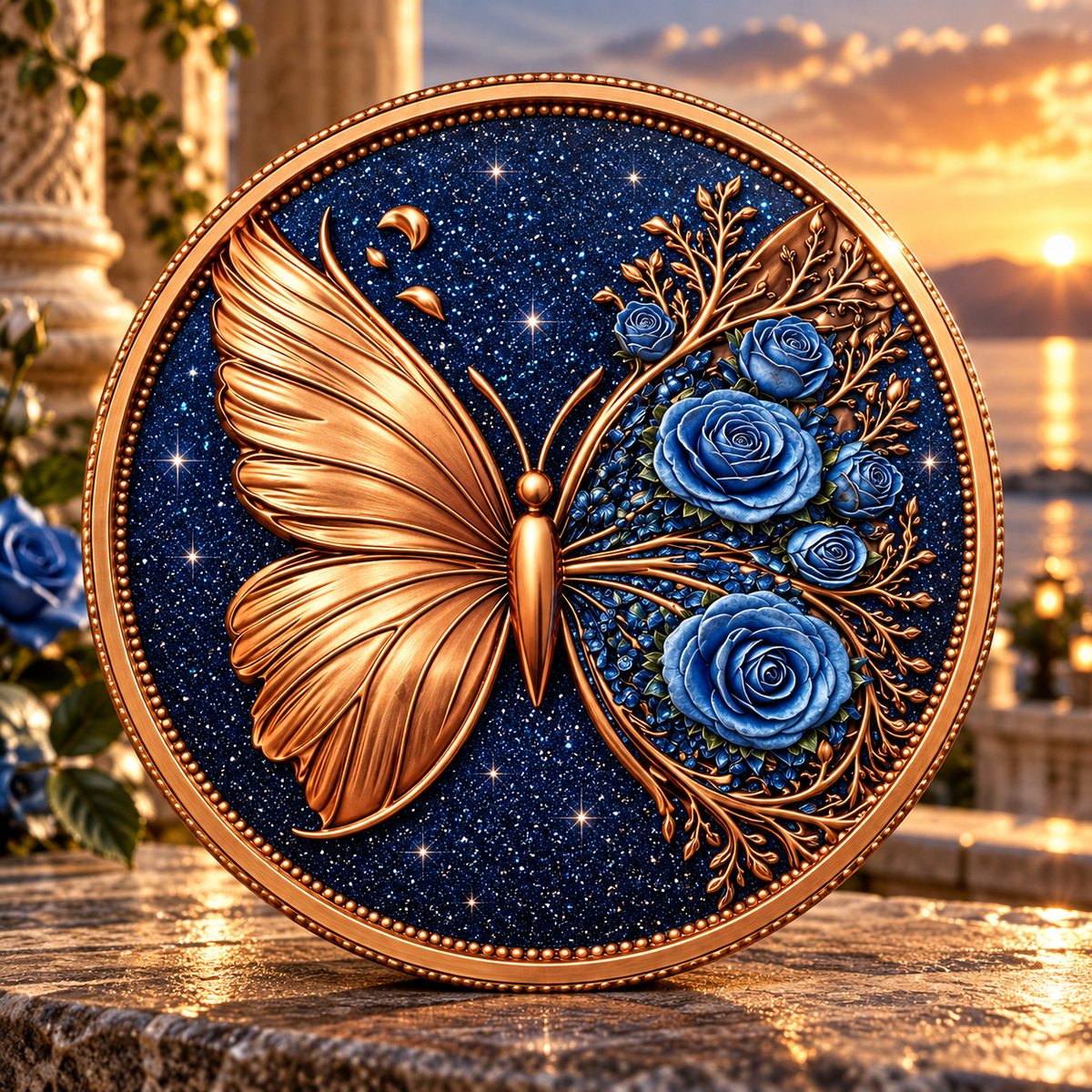 Metamorphosis Butterfly 1 oz Copper Round