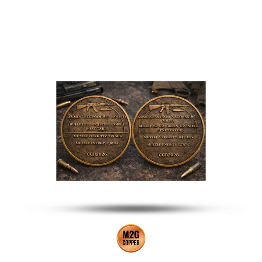 Rifles of War 2 x 1oz Copper Colorized Medals in Infinity Capsule