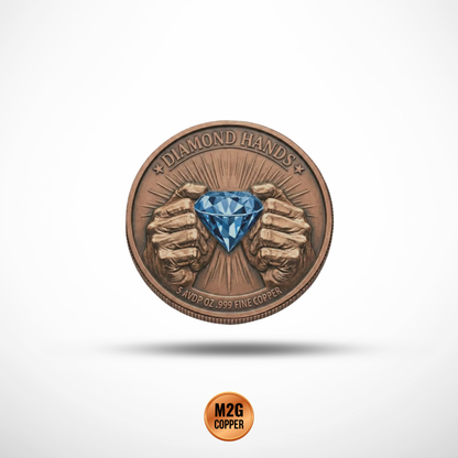 Diamond Hands – 5oz .999 Fine Copper Round