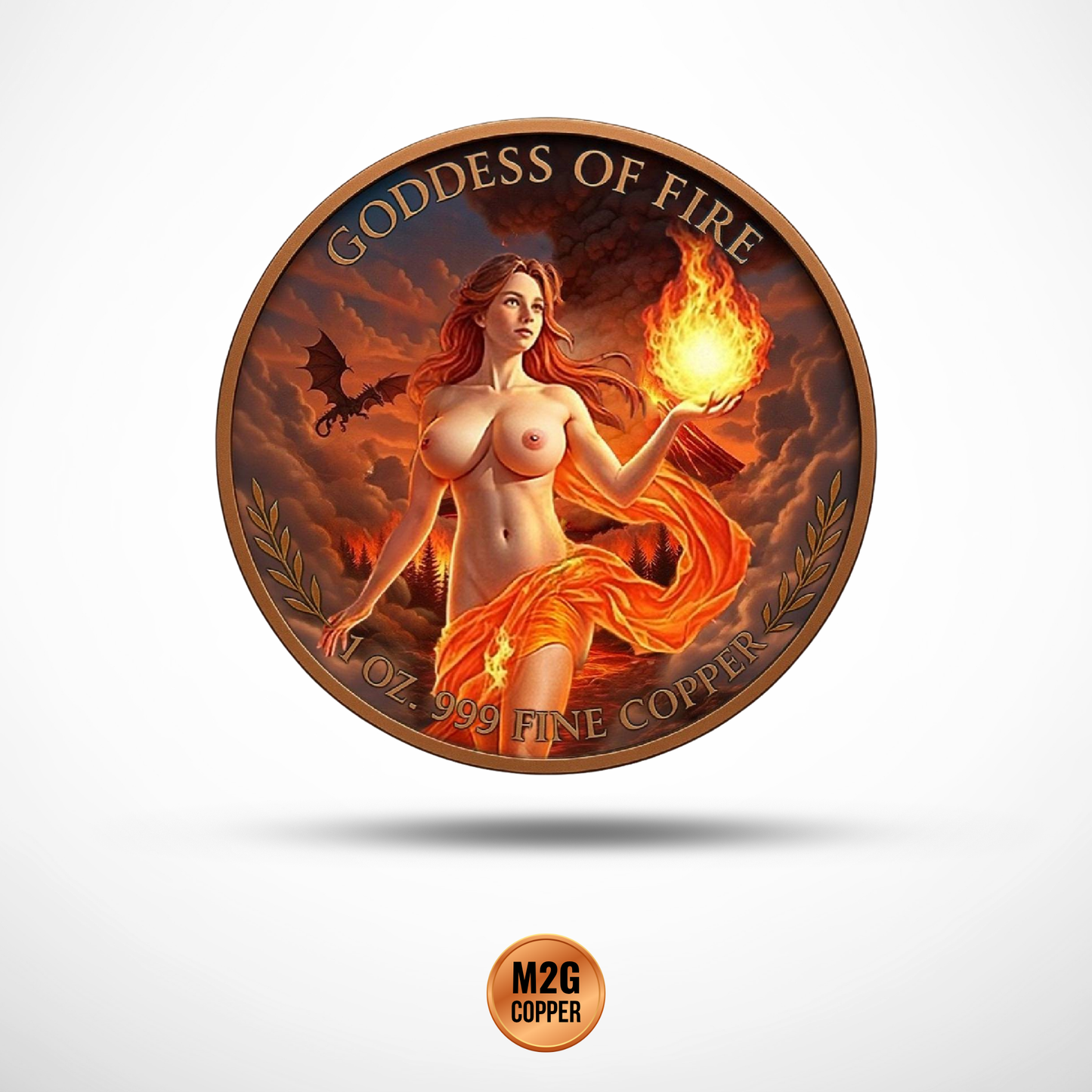 Goddess of Elements – Colorized 5 x 1oz Copper Round Set