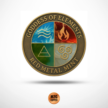 Goddess of Elements – Colorized 5 x 1oz Copper Round Set