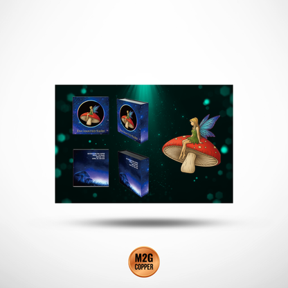 Enchanted Fairy Colorized Shaped 100g .999 Copper Medal – Display Box Included