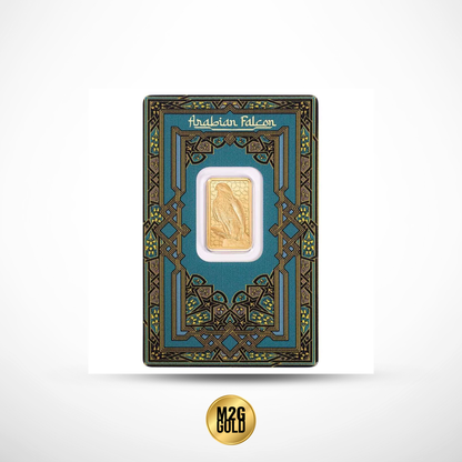 ARABIAN FALCON 5 GRAM PURE GOLD BAR WITH PENDANT FRAME – PAMP SUISSE