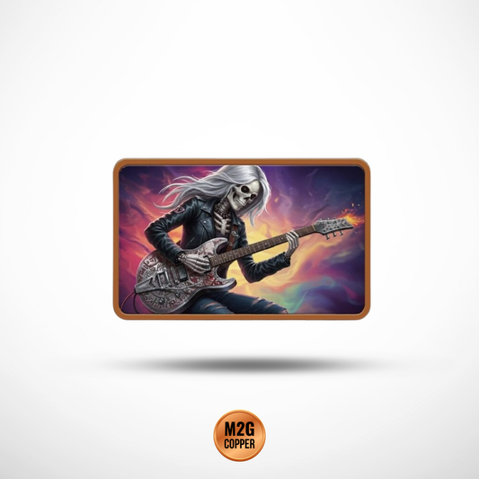 Eternal Riff 5 oz Copper Bar – Colorized Limited Edition Guitarist Design