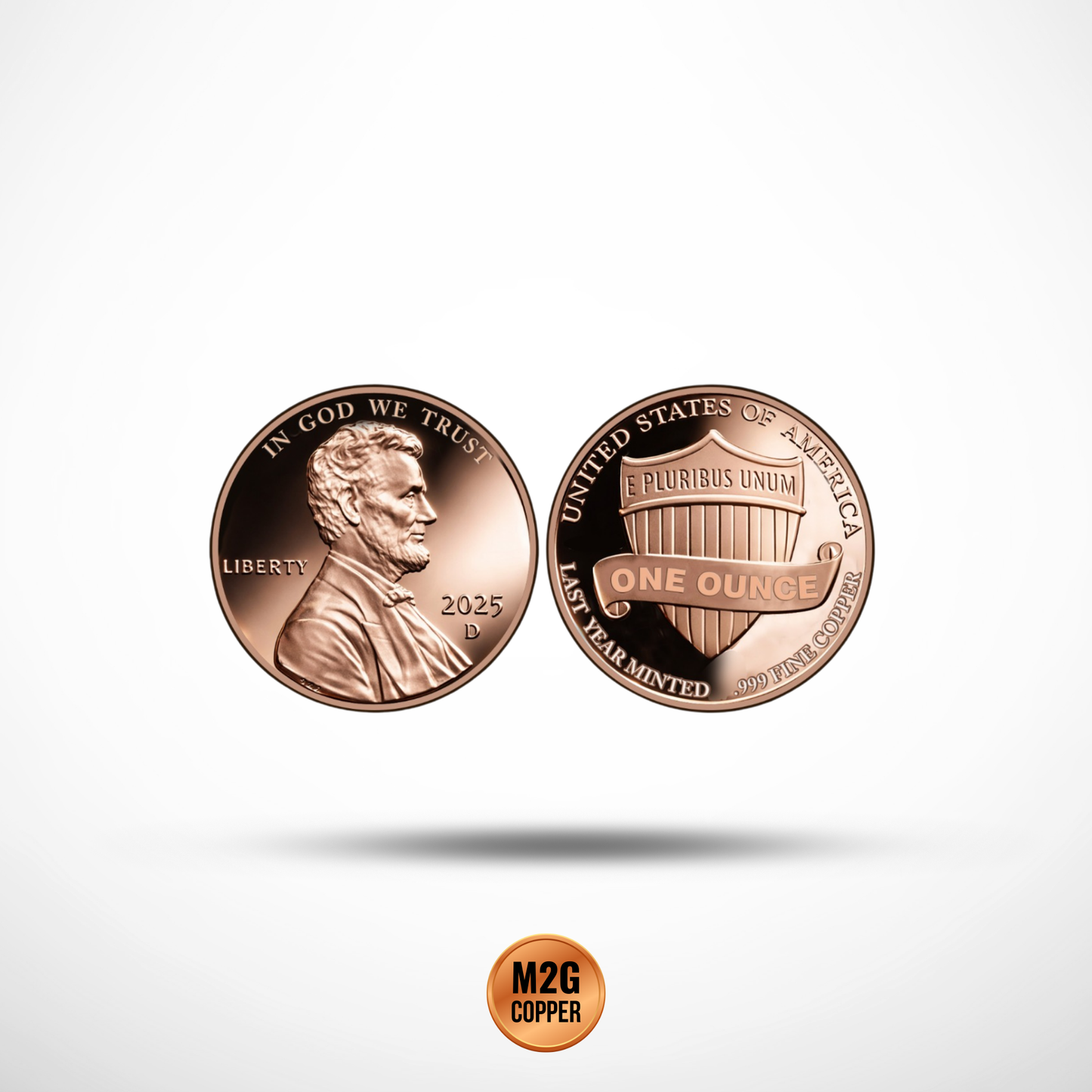 2025 U.S. Penny “Last Year Minted” 1 oz Copper Round