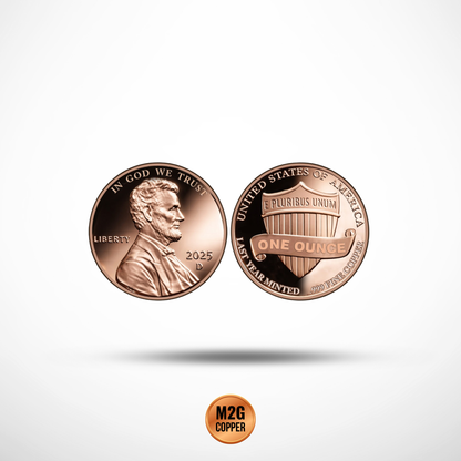 2025 U.S. Penny “Last Year Minted” 1 oz Copper Round