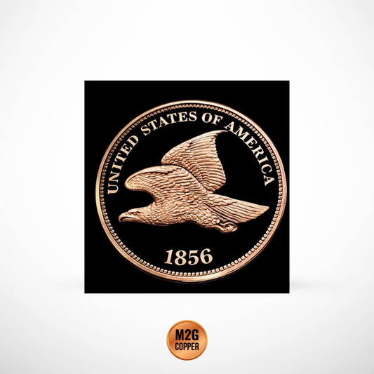 1856 Flying Eagle Cent Design 1 oz Copper Round