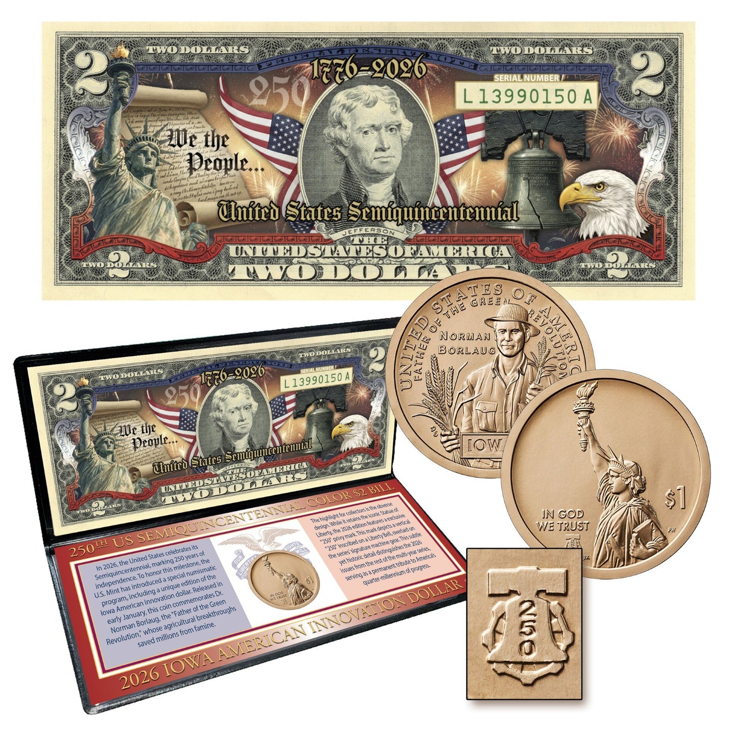 2026 USA Semiquincentennial Coin and Currency Set