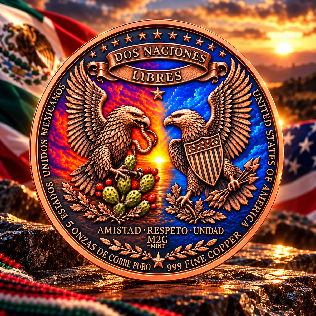 2026 Icons of Freedom Series: Libertad & Lady Liberty 5oz Copper Round