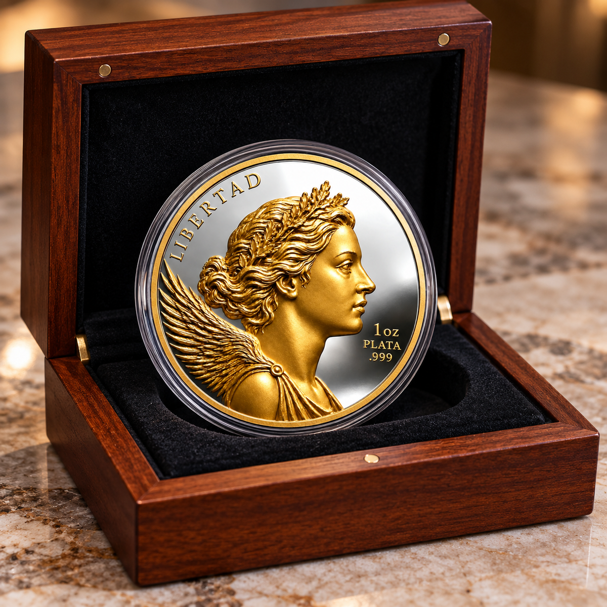 Mexico Libertad Classico Special Edition HR 1 oz Silver Medal