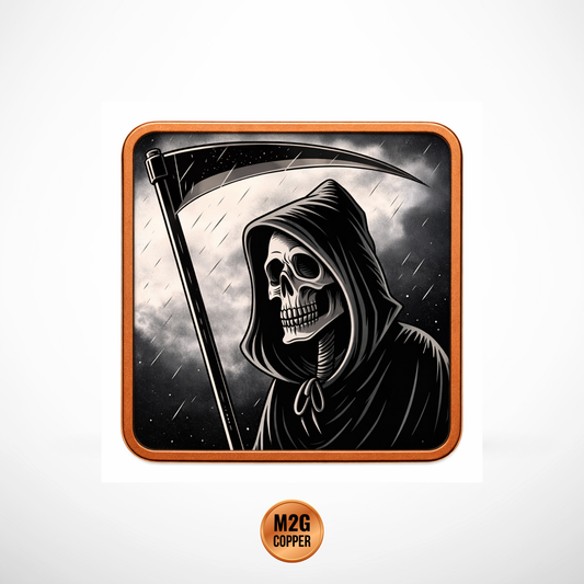 Gram Reaper Colorized 1g Copper Medal in Card