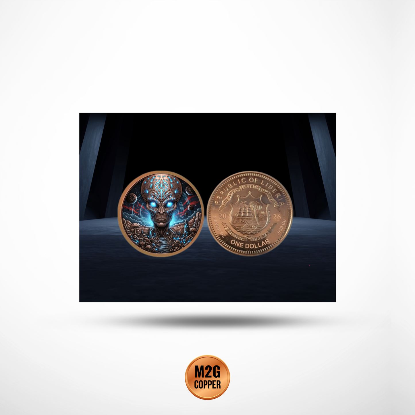 2026 Liberia Starborn Watcher – 5oz .999 Fine Copper Coin