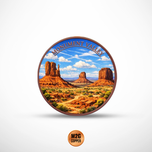 Monument Valley Colorized 5 oz Copper Round
